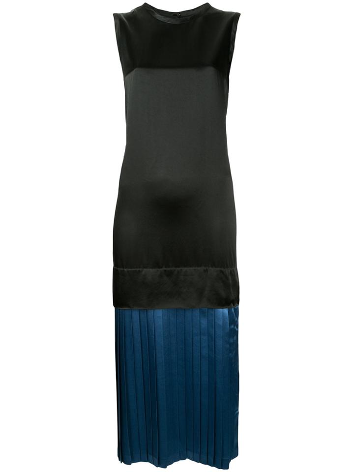 Toga Pulla Layered Pleated Dress - Black