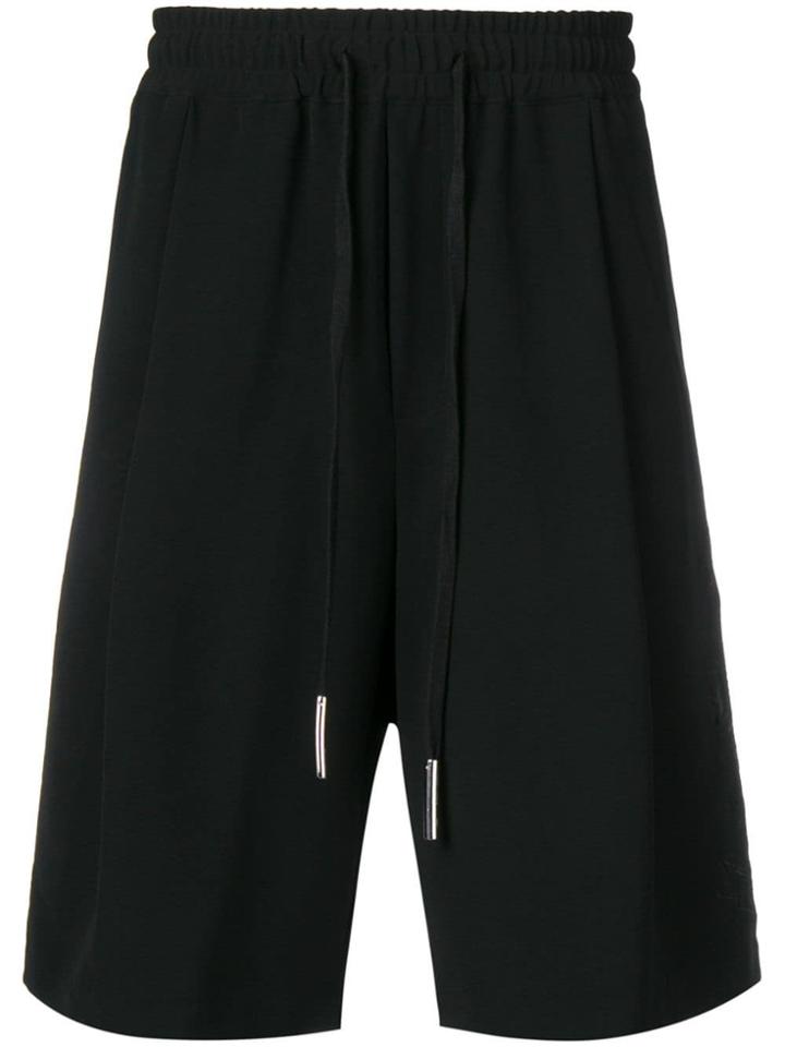 John Richmond Embroidered Bermuda Shorts - Black