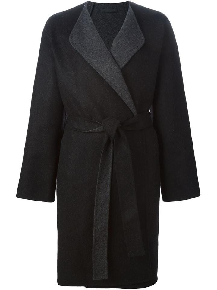 The Row 'strayner' Coat, Women's, Size: Small, Grey, Nylon/virgin Wool