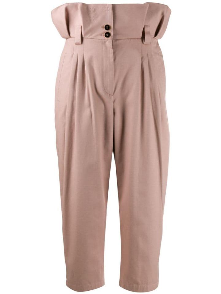 Dolce & Gabbana Pleated Waist Trousers - Pink
