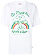 Gcds Rainbow Printed Loose T-shirt - White