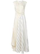 3.1 Phillip Lim Twisted Henley Maxi Dress - White