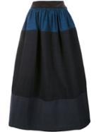 Visvim 'elevation' Maxi Skirt, Size: 3, Blue, Cotton