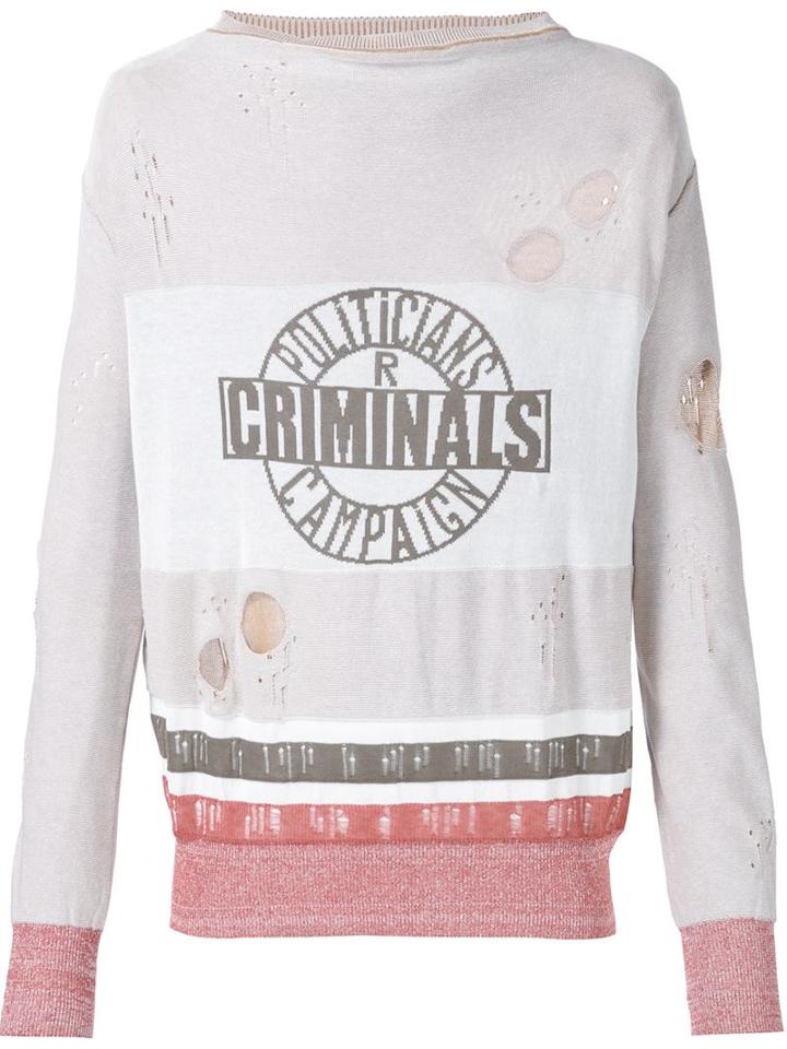 Vivienne Westwood Gold Label 'criminals' Jumper