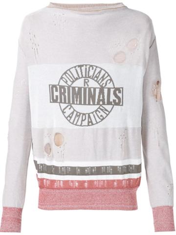Vivienne Westwood Gold Label 'criminals' Jumper