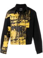 Calvin Klein 205w39nyc Screen Printed Denim Jacket - Black