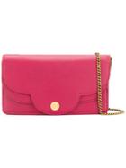 See By Chloé Double Flap Cross Body Bag - Pink & Purple