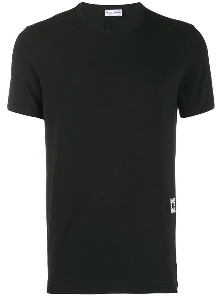 Dolce & Gabbana Underwear Branded T-shirt - Black