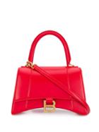 Balenciaga Small Hourglass Tote Bag - Red