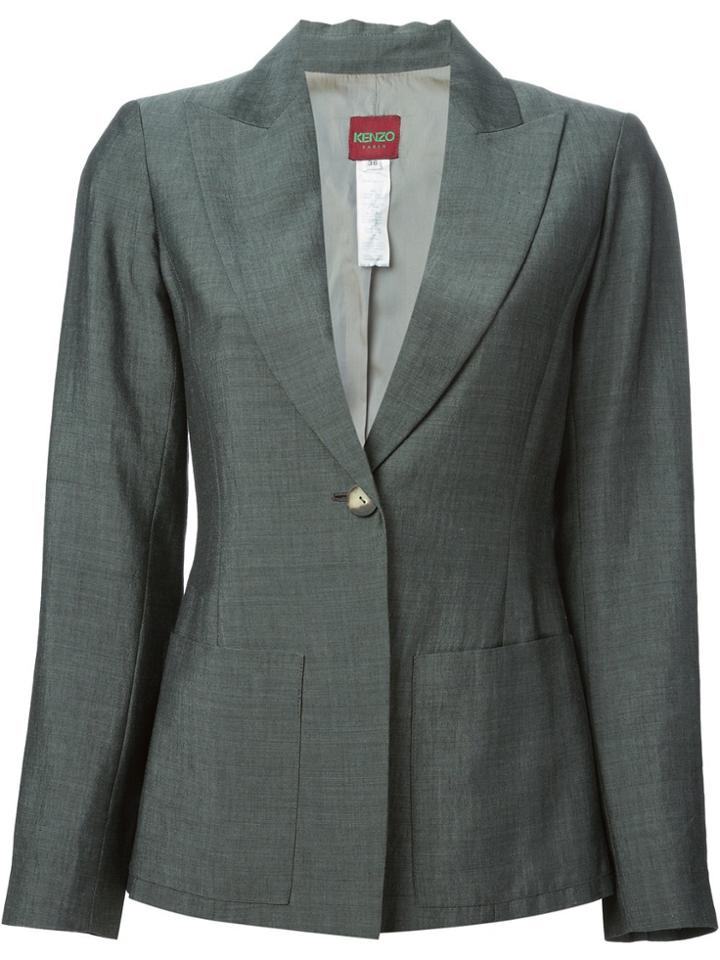 Kenzo Vintage One Button Jacket - Grey