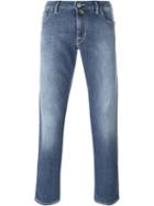 Jacob Cohen Stonewashed Jeans, Men's, Size: 30, Blue, Cotton/polyester/spandex/elastane