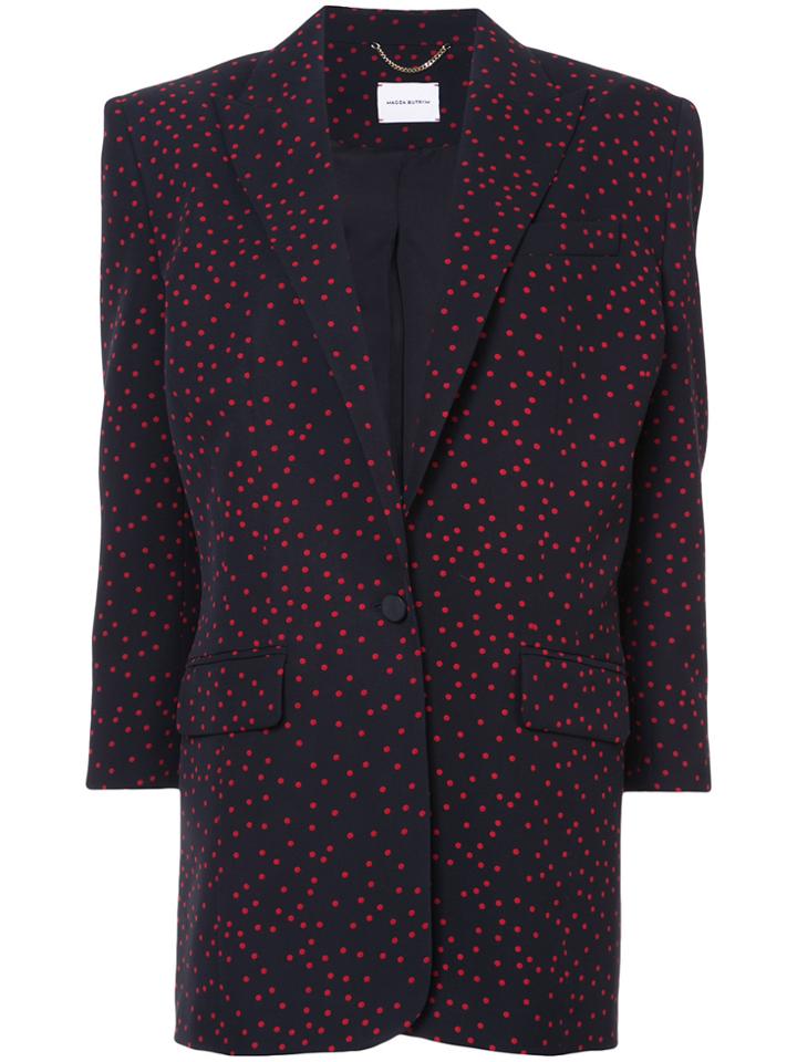 Magda Butrym Spotted Oversized Blazer - Black