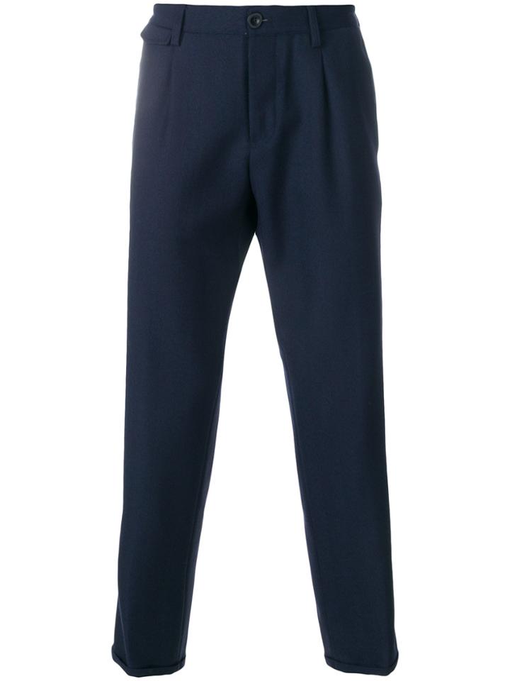 Pt01 Straight Leg Trousers - Blue