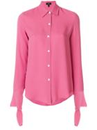 Theory Classic Buttoned Shirt - Pink & Purple