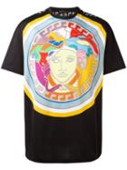 Versace Pop Medusa Print T-shirt, Men's, Size: Small, Black, Cotton
