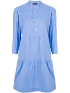 Twin-set Gathered Shirt Dress - Blue