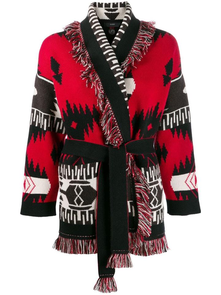 Alanui Western Cardigan - Red