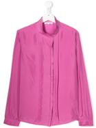 Chloé Teen Ruffle Trim Shirt - Pink
