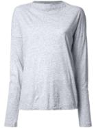 Bassike Boatneck T-shirt, Women's, Size: 8, Grey, Organic Cotton