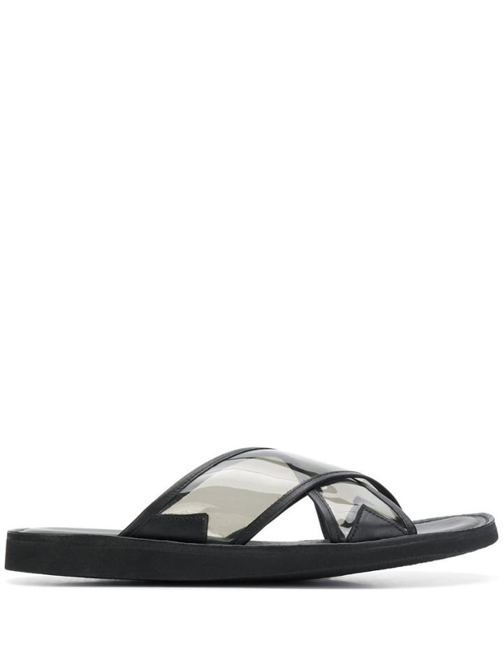 Bruno Bordese Transparent Strap Sandals - Black