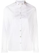 Barba Contrast Collar Shirt - White