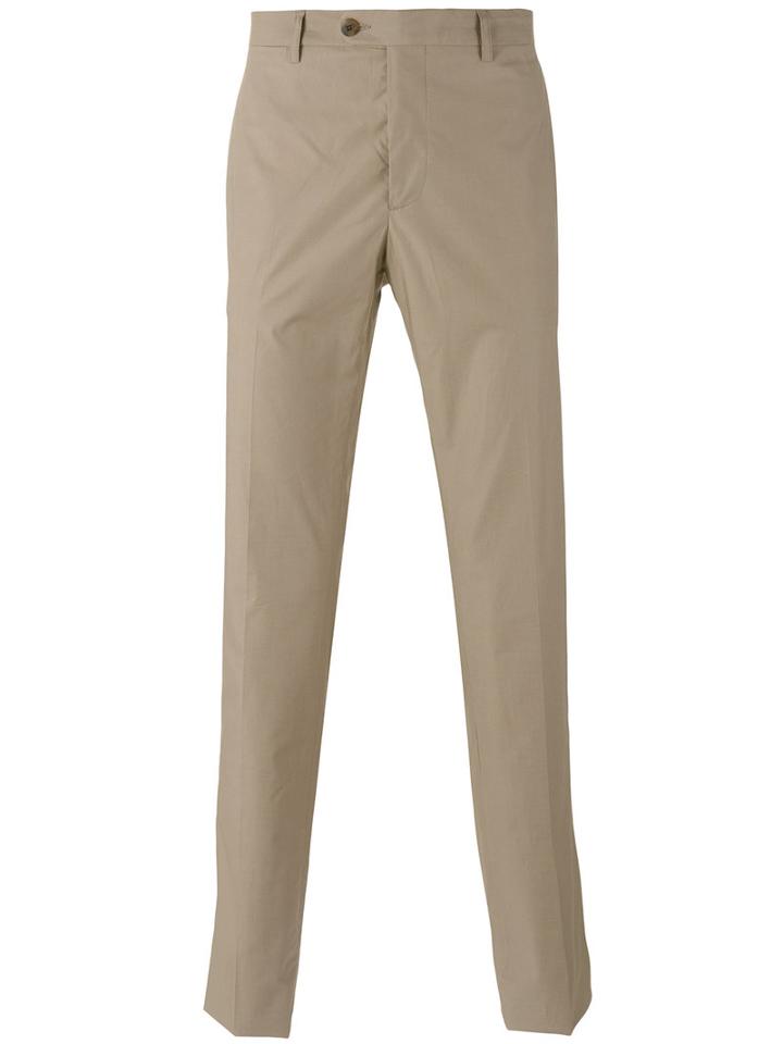 Etro - Slim-fit Chinos - Men - Cotton/spandex/elastane - 54, Nude/neutrals, Cotton/spandex/elastane