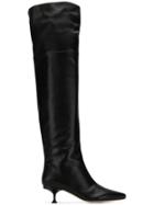 Sergio Rossi Kitten Heel Boots - Black