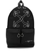 Off-white Arrows Logo Backpack - Black