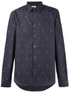 Ps By Paul Smith Giraffe Print Shirt, Men's, Size: Large, Grey, Cotton