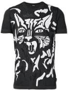 Diesel - Graphic Cat T-shirt - Men - Cotton/polyester - Xl, Black, Cotton/polyester