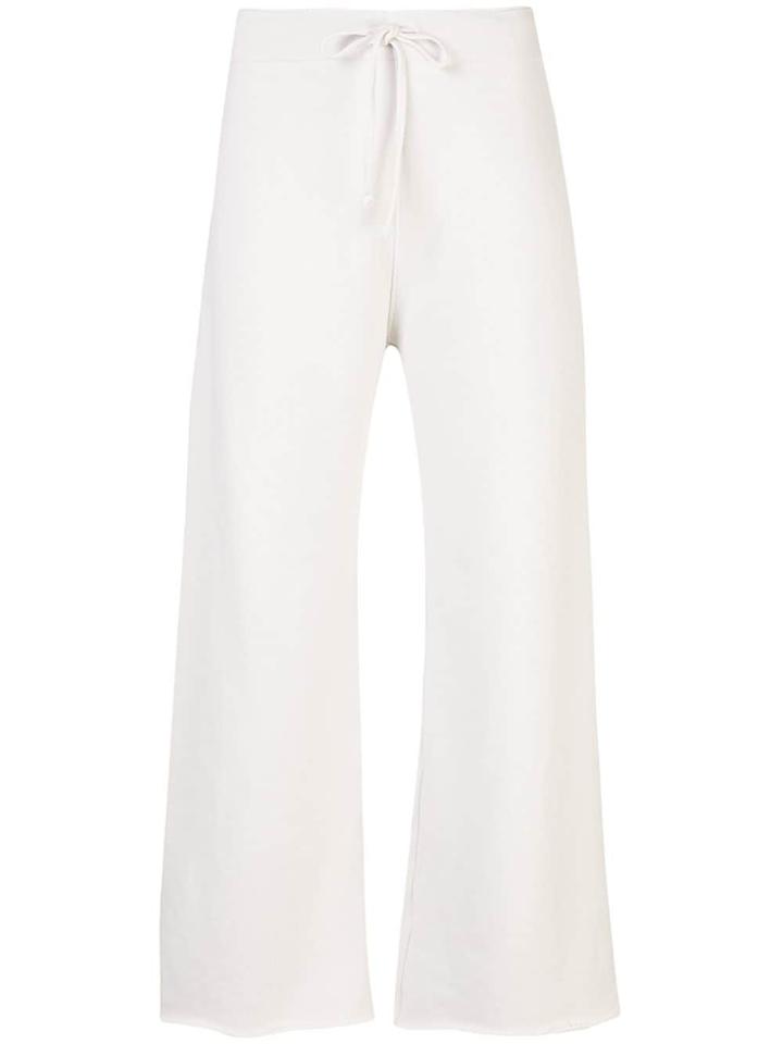 Nili Lotan Cropped Jogging Trousers - White