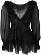 Dsquared2 Ruffle-trimmed Blouse - Black
