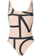 Toteme Printed Swimsuit - Nude & Neutrals