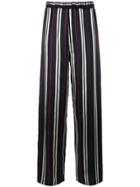Au Jour Le Jour Striped Jacquard Pants - Blue