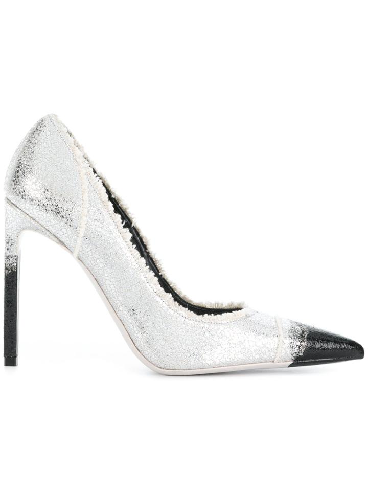 Tom Ford Raw Edge Pointed Toe Ombre Stiletto - Metallic