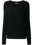 Jo No Fui V-neck Pullover - Black