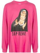 Supreme Nun Long Sleeve T-shirt - Pink