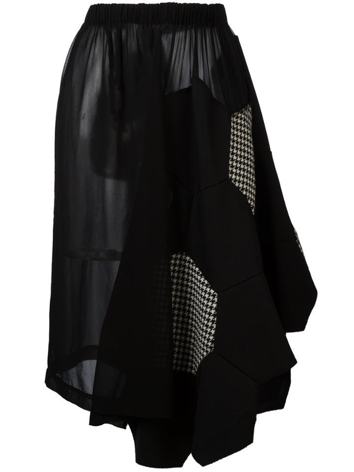 Comme Des Garçons Vintage Beehive Patchwork Skirt - Black