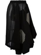 Comme Des Garçons Vintage Beehive Patchwork Skirt - Black
