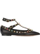 Valentino 'rockstud Rolling' Ballerinas