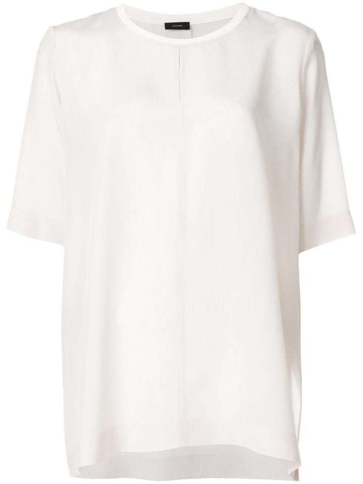 Joseph Short Sleeved Blouse - Nude & Neutrals