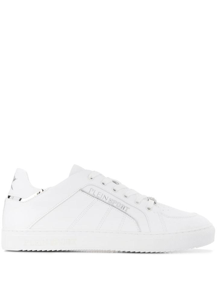 Plein Sport Side Logo Sneakers - White