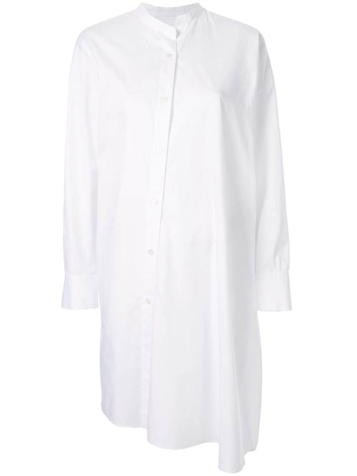 Des Prés Asymmetric Oversized Shirt - White
