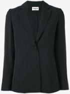 Cacharel Two-button Blazer, Women's, Size: 38, Black, Viscose/cotton