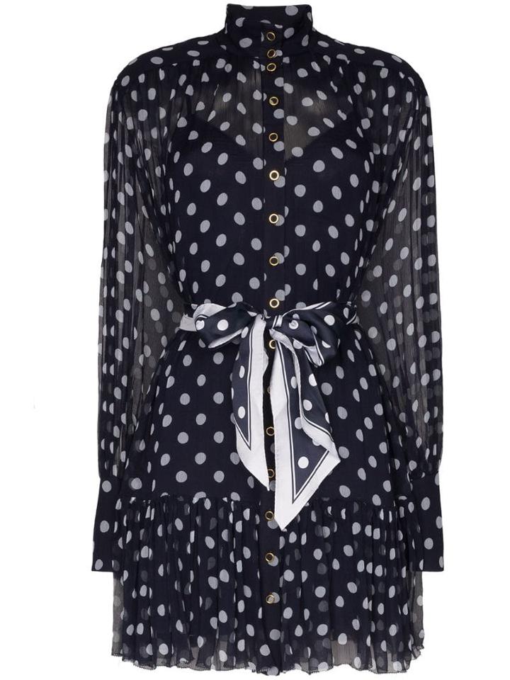 Zimmermann Polka-dot Print Dress - Blue