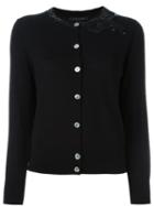 Marc Jacobs Sequinned Bow Cardigan, Women's, Size: Medium, Black, Wool