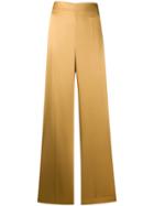 Joseph Devyn Flared Silk Trousers - Gold