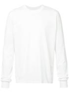 Rick Owens Drkshdw - Round Neck Longsleeved T-shirt - Men - Cotton - Xl, White, Cotton