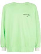 Lost Daze Logo Printed Sweatshirt - Green