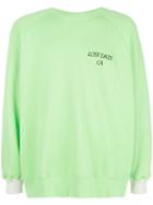 Lost Daze Logo Printed Sweatshirt - Green